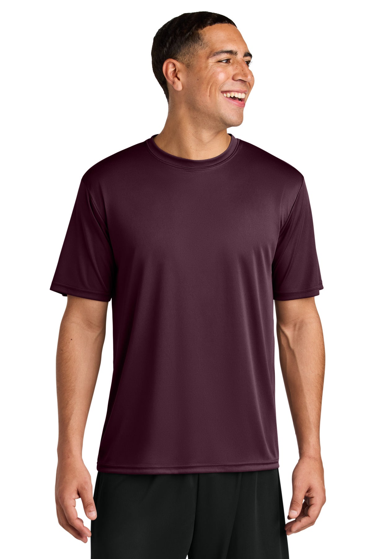 A4 Cooling Performance Short Sleeve Tee A4N3142 in Maroon