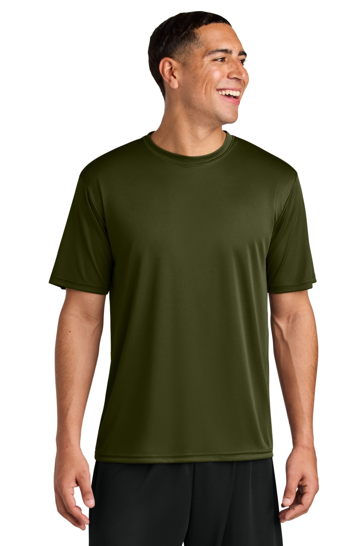 A4 Cooling Performance Short Sleeve Tee A4N3142 in Military Green