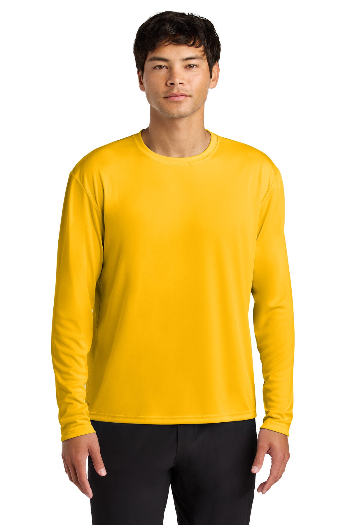 A4 Cooling Performance Long Sleeve Tee A4N3165 in Gold