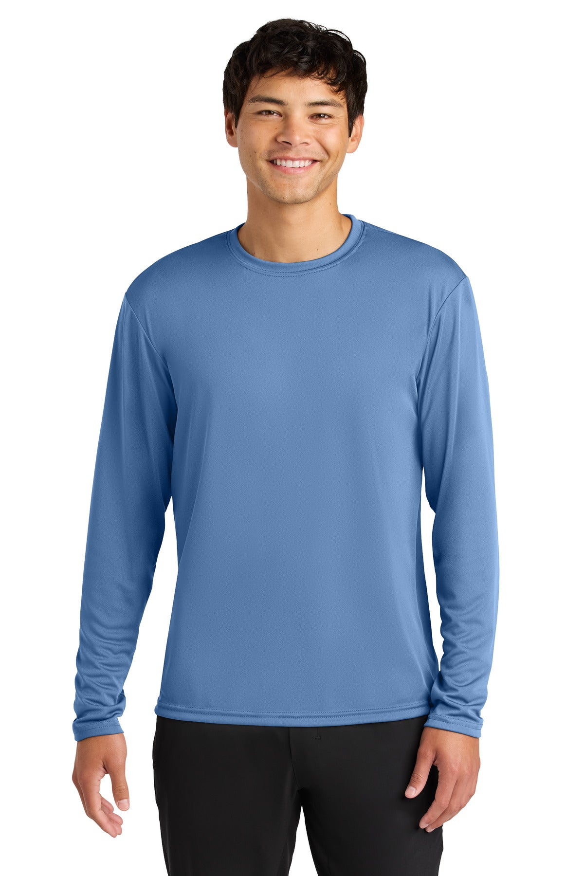 A4 Cooling Performance Long Sleeve Tee A4N3165 in Light Blue