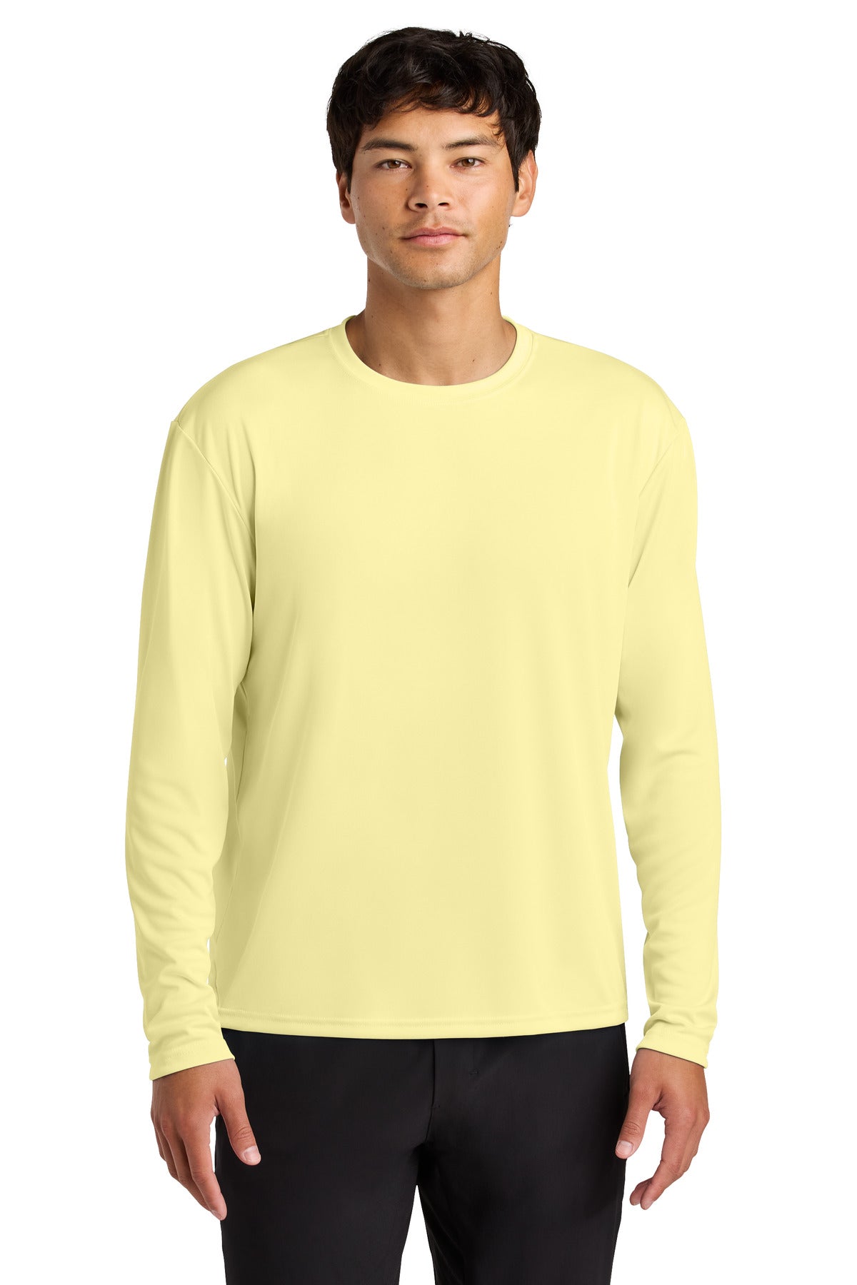 A4 Cooling Performance Long Sleeve Tee A4N3165 in Light Yellow