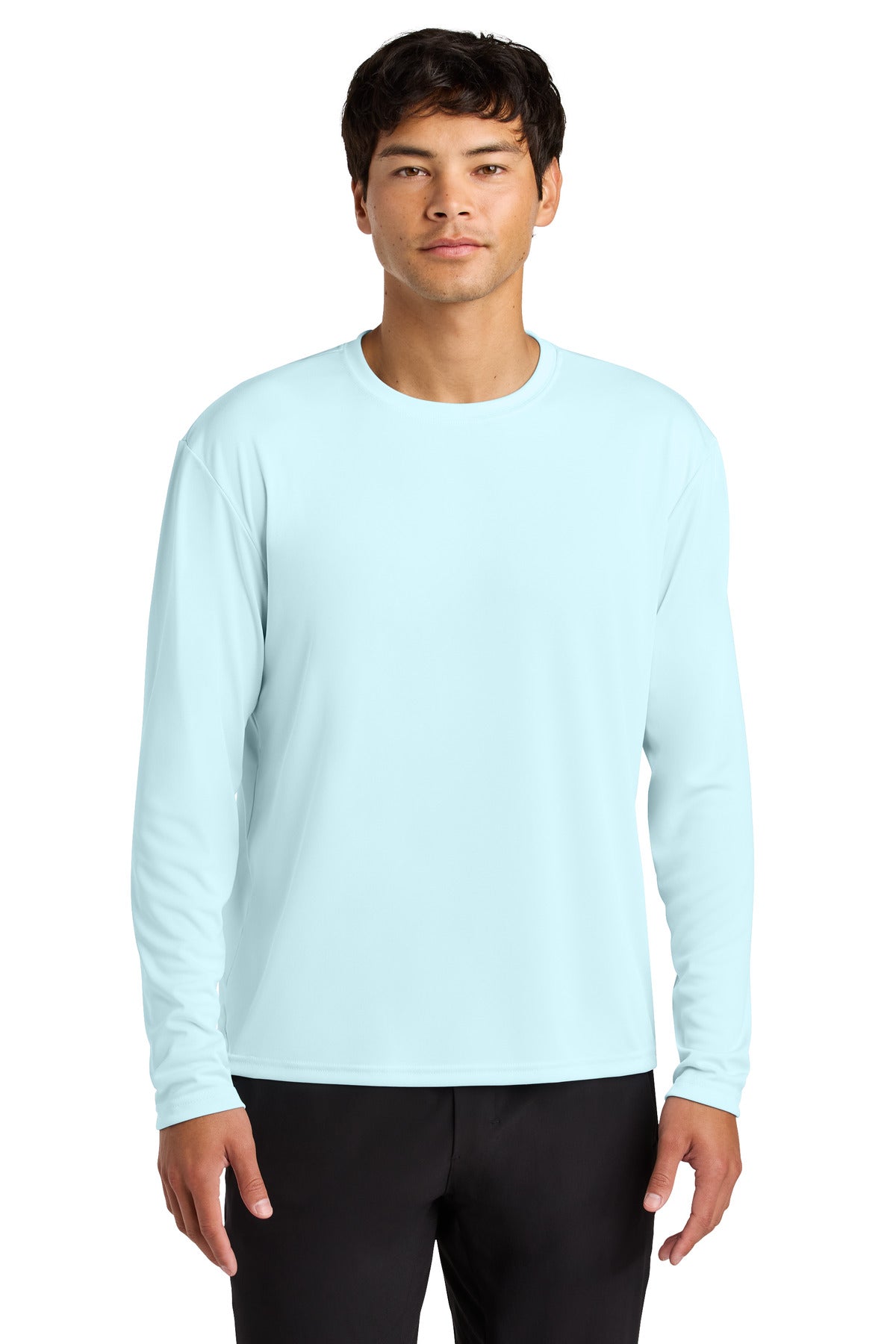 A4 Cooling Performance Long Sleeve Tee A4N3165 in Pastel Blue