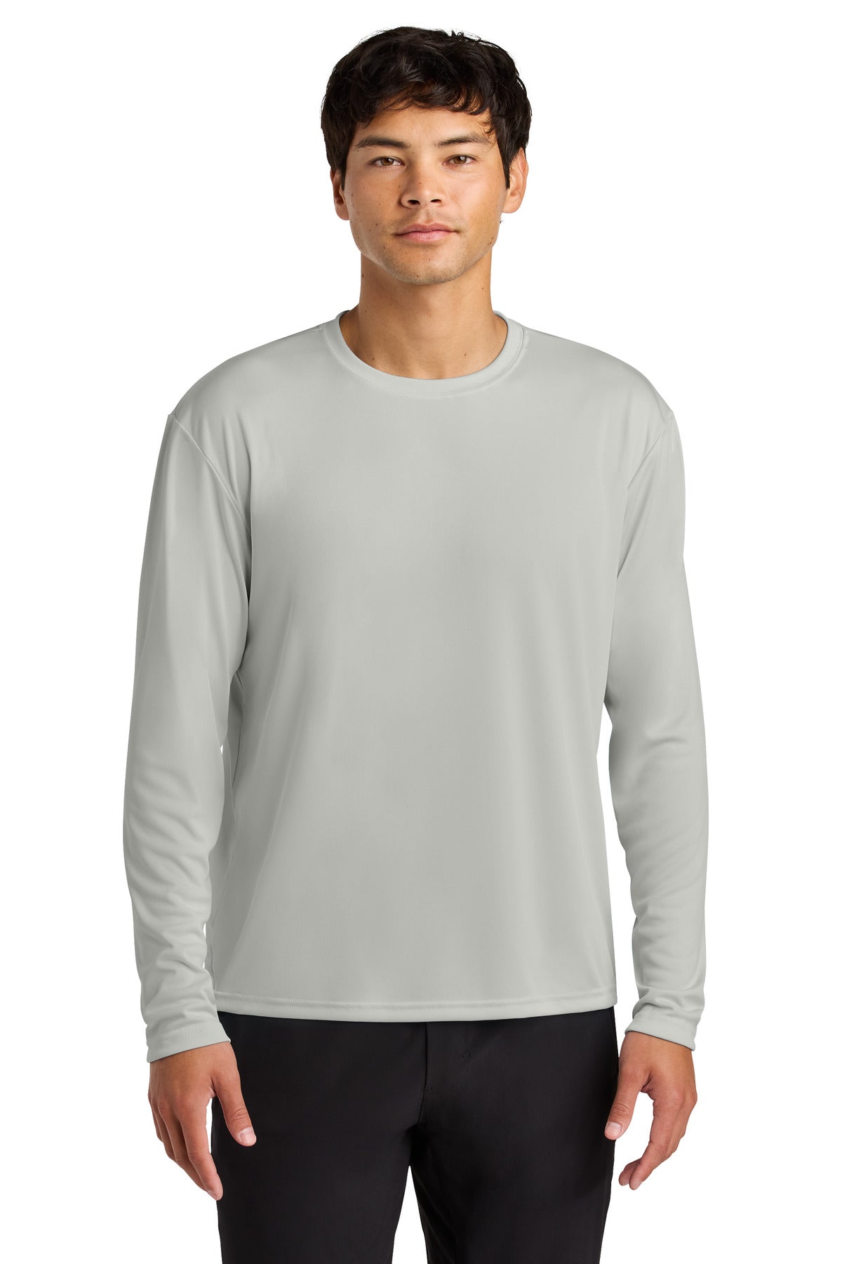 A4 Cooling Performance Long Sleeve Tee A4N3165 in Silver
