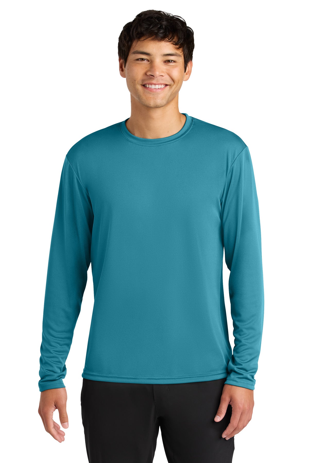A4 Cooling Performance Long Sleeve Tee A4N3165 in Teal