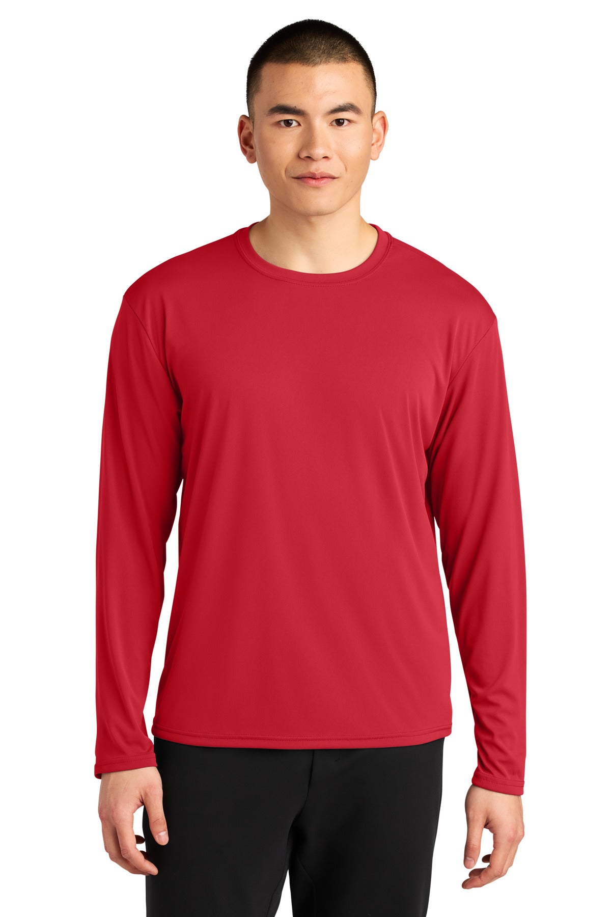 A4 AirFlex Long Sleeve Tee A4N3532 in Scarlet