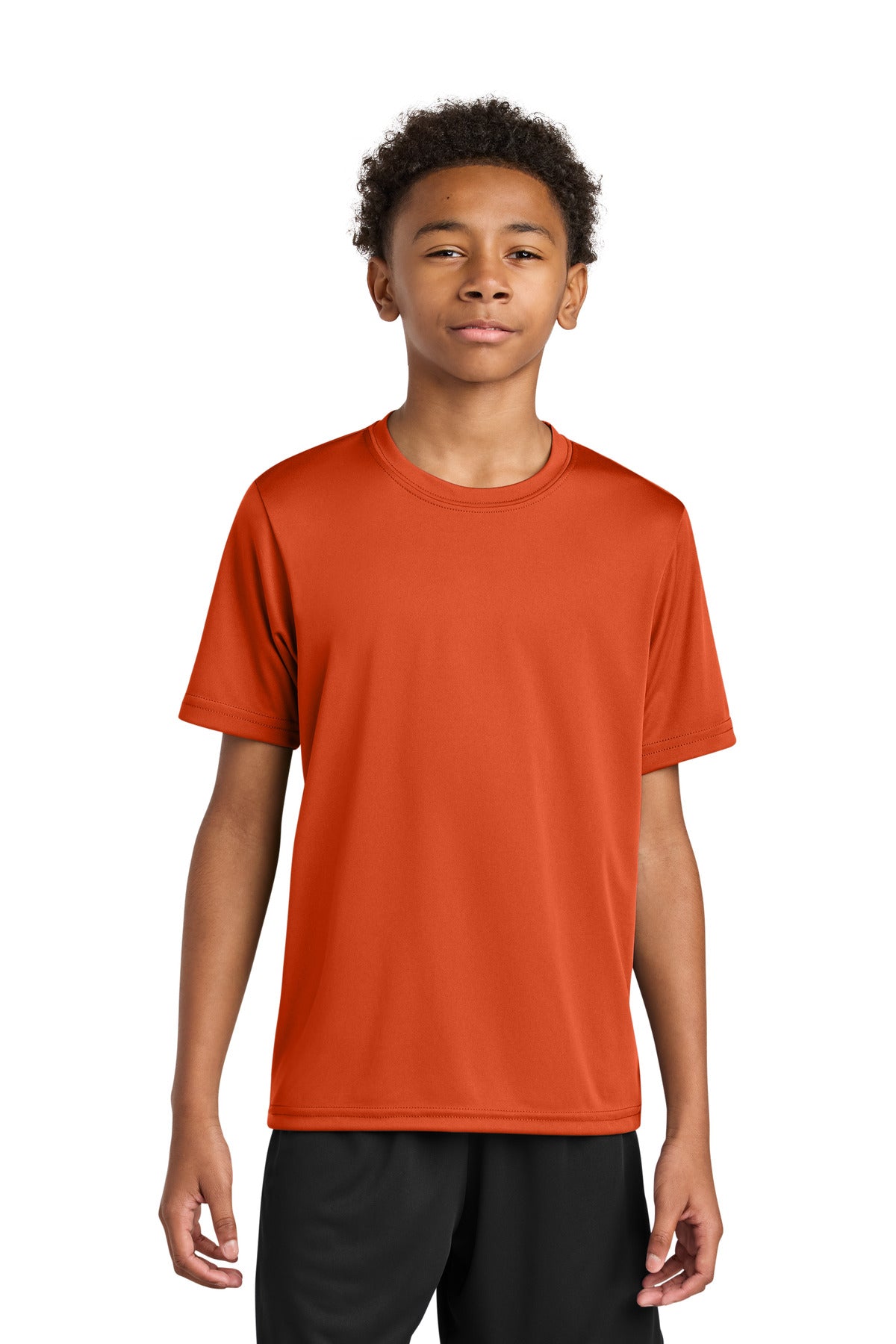 A4 Youth Cooling Performance Short Sleeve Tee A4NB3142 in Athletic Orange