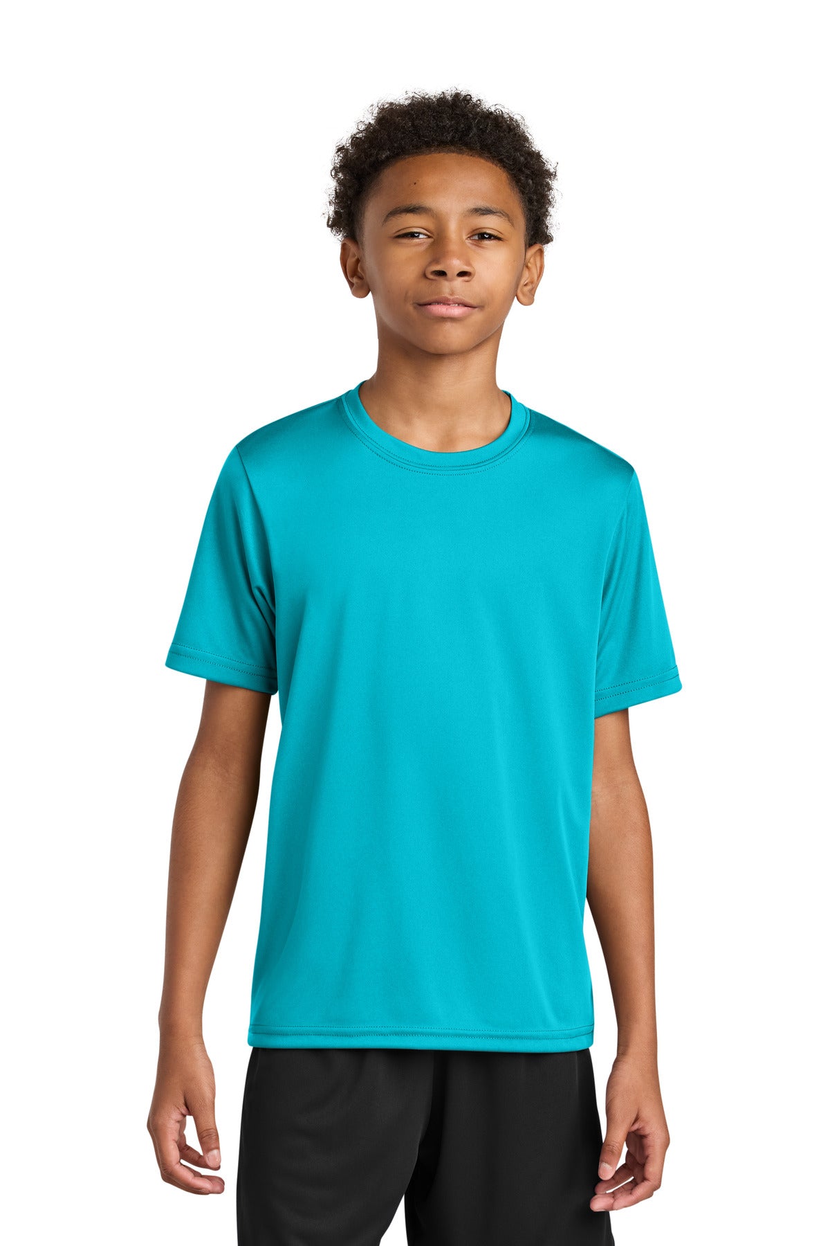 A4 Youth Cooling Performance Short Sleeve Tee A4NB3142 in Electric Blue