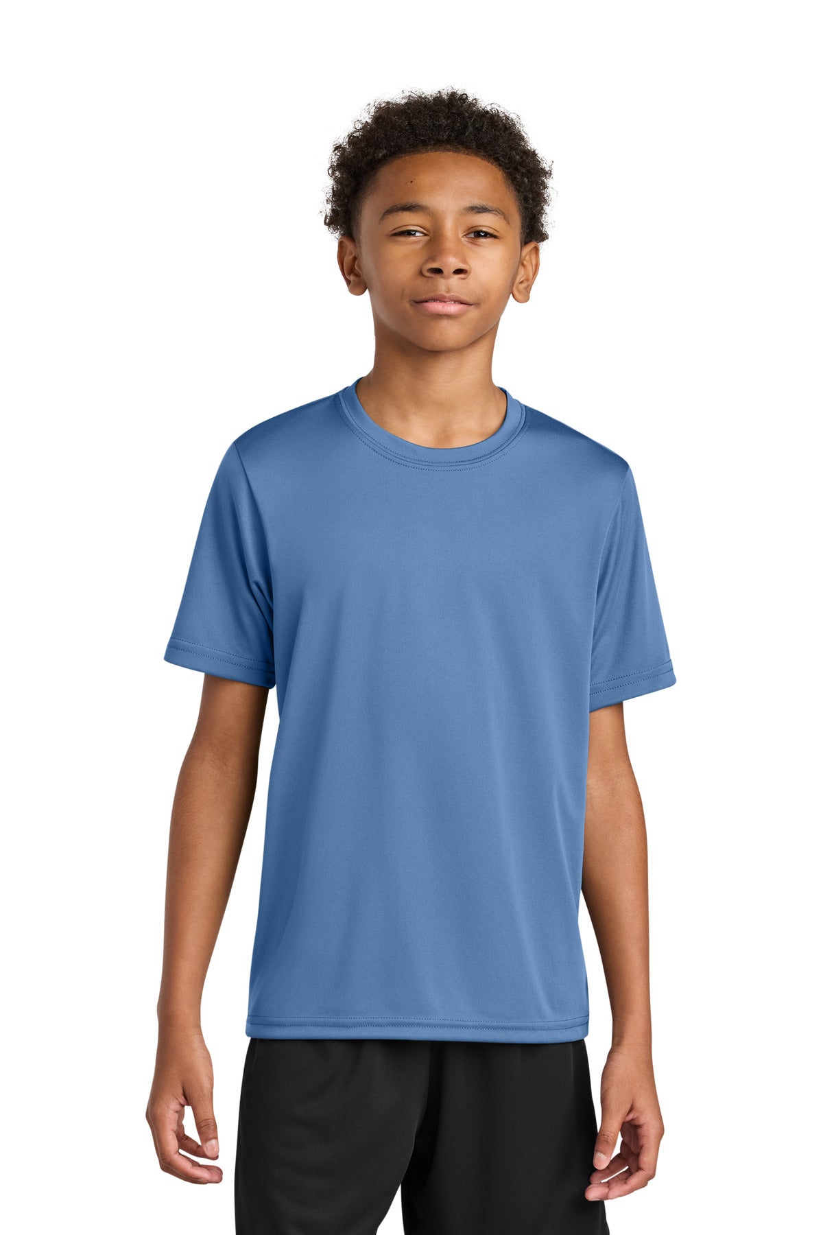 A4 Youth Cooling Performance Short Sleeve Tee A4NB3142 in Light Blue