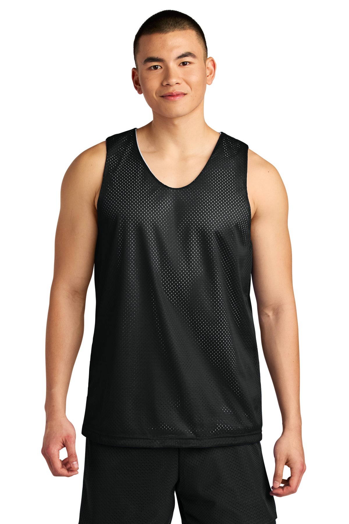 A4 Sprint Reversible Mesh Tank A4NF1270 in Black/ White