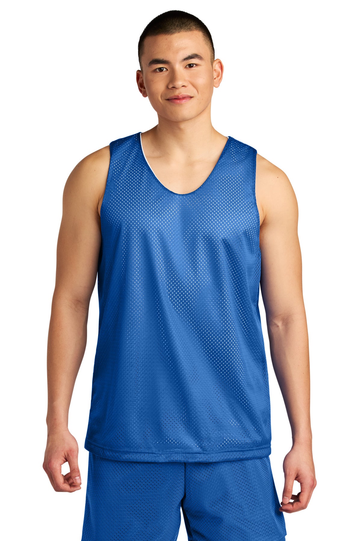 A4 Sprint Reversible Mesh Tank A4NF1270 in Royal/ White