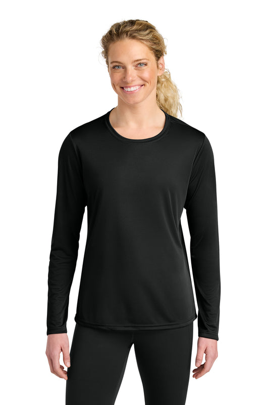 A4 Women's Cooling Performance Long Sleeve Tee A4NW3002 in Black