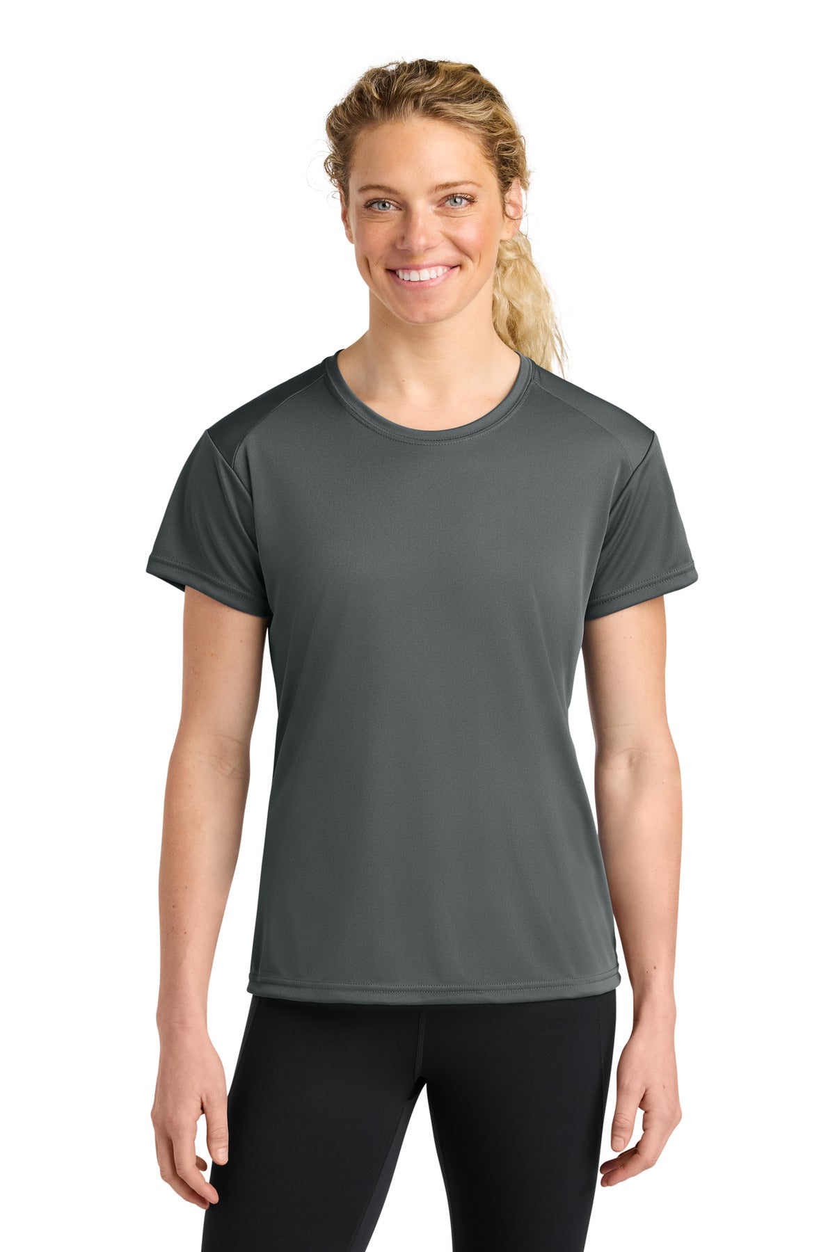 A4 Women's Cooling Performance Short Sleeve Tee A4NW3201 in Graphite