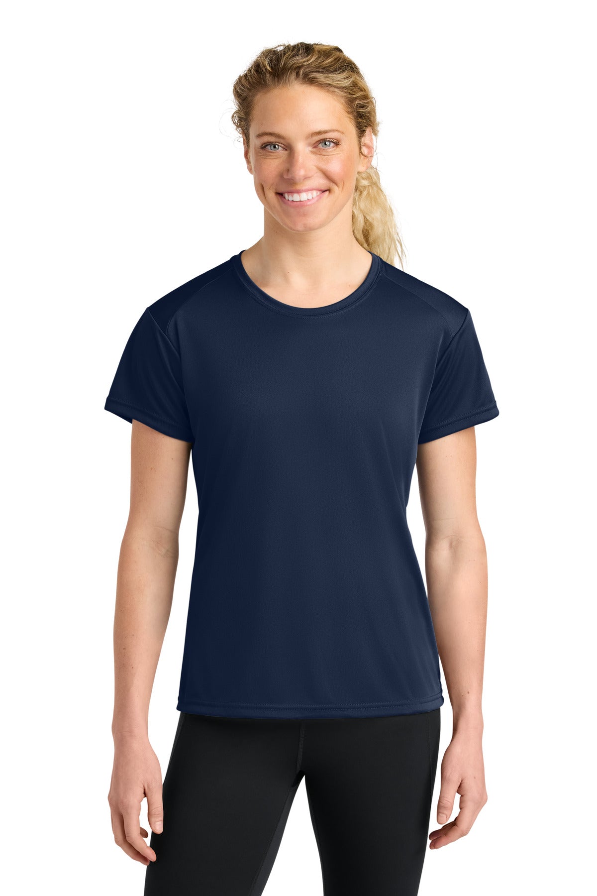 A4 Women's Cooling Performance Short Sleeve Tee A4NW3201 in Navy