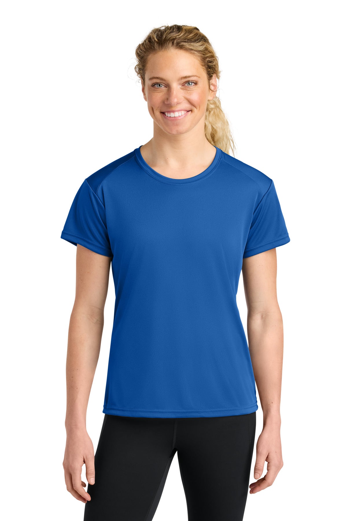 A4 Women's Cooling Performance Short Sleeve Tee A4NW3201 in Royal