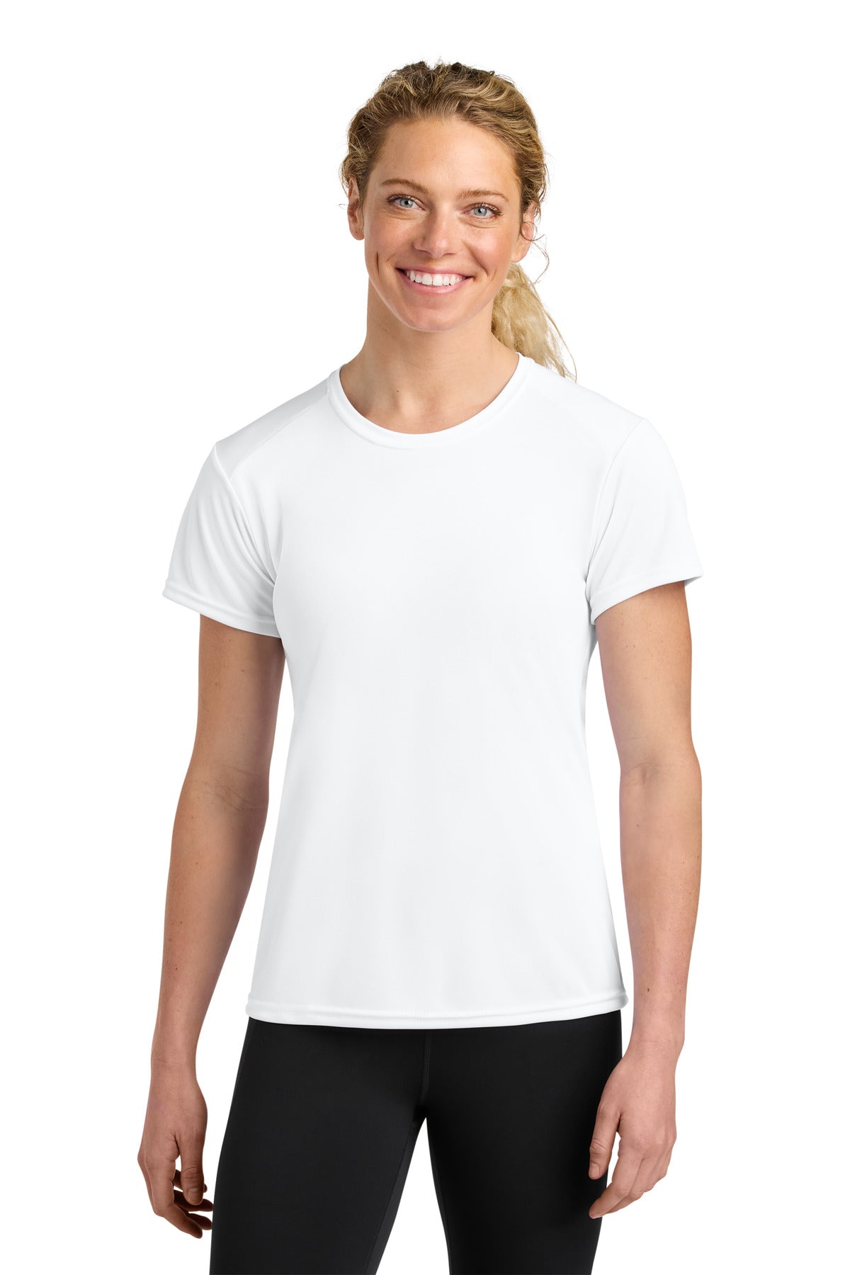 A4 Women's Cooling Performance Short Sleeve Tee A4NW3201 in White
