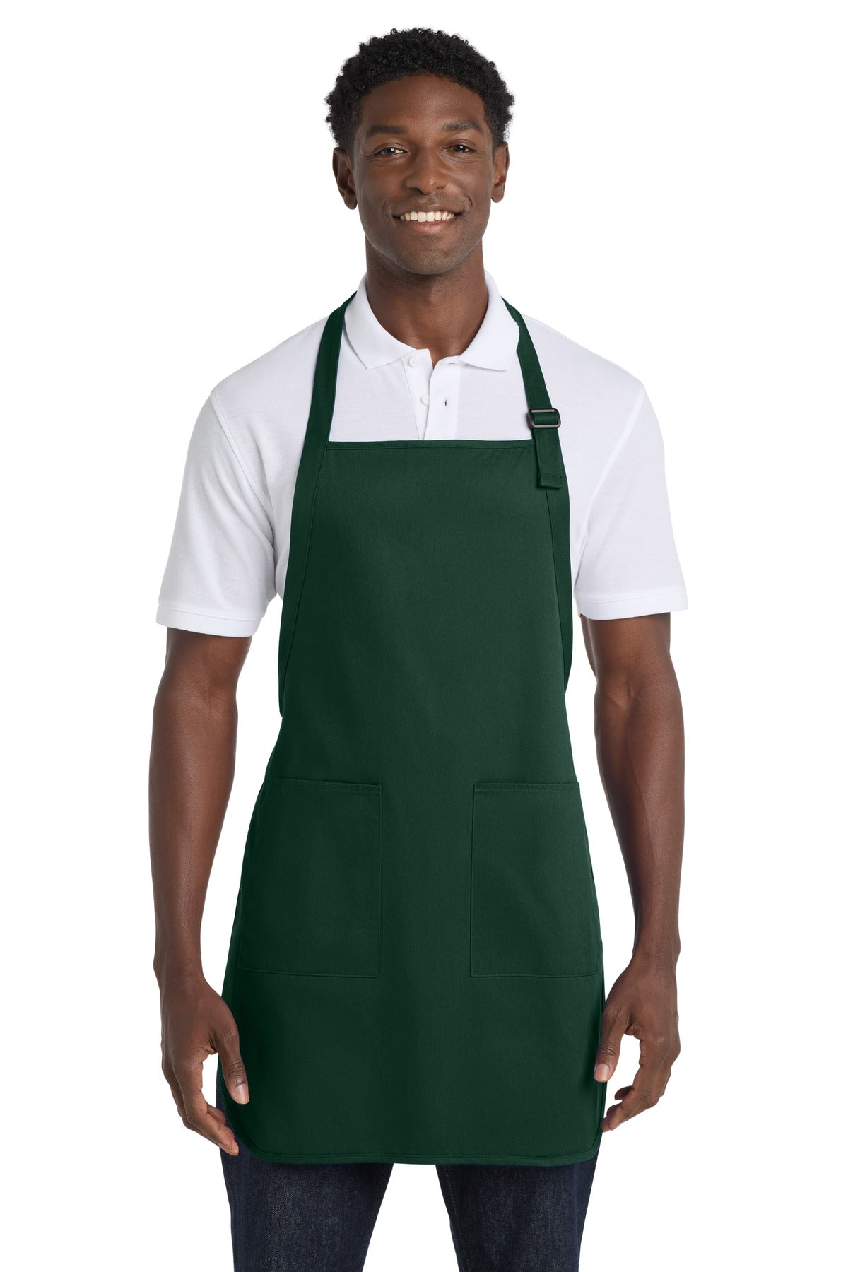 Port Authority Full-Length Apron with Pockets.  A500 in Hunter