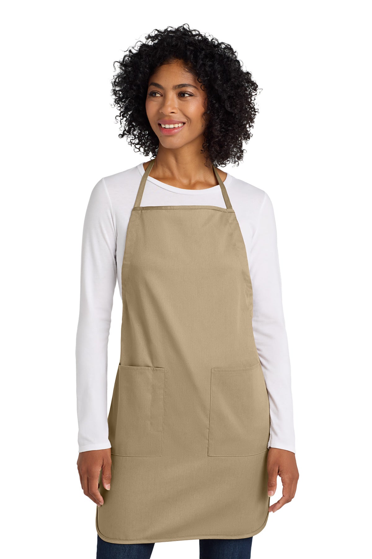 Port Authority Full-Length Apron.  A520 in Khaki
