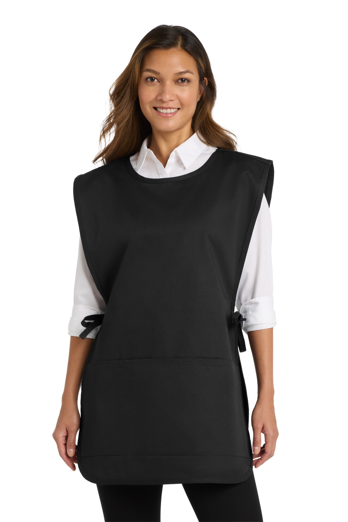 Port Authority Easy Care Cobbler Apron with Stain Release. A705 in Black