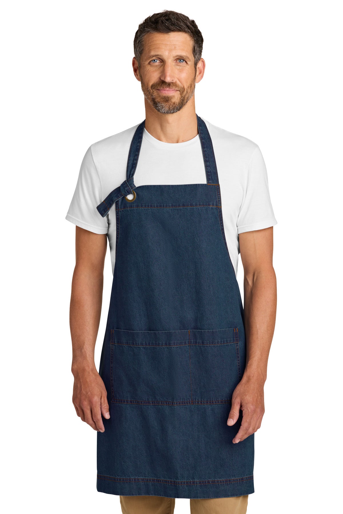 Port Authority Signature Denim Apron A901 in Dark Denim