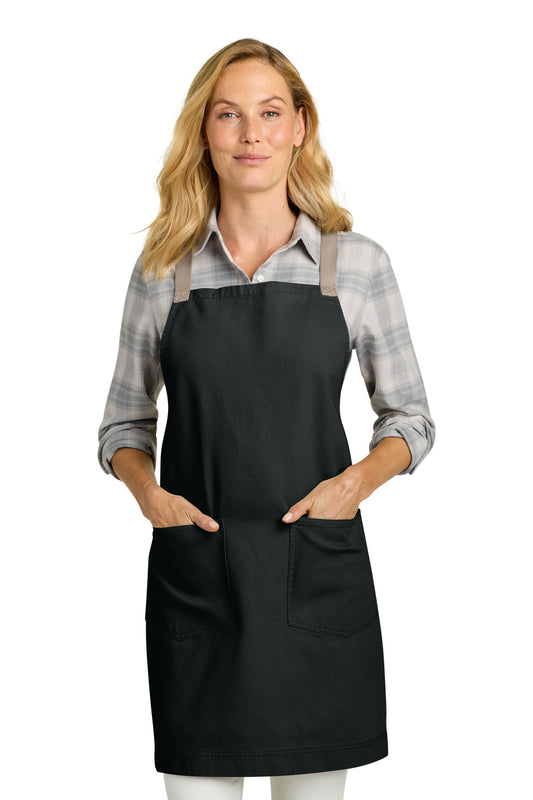Port Authority  Signature Heavy Twill Crossback Apron A902 in Deep Black