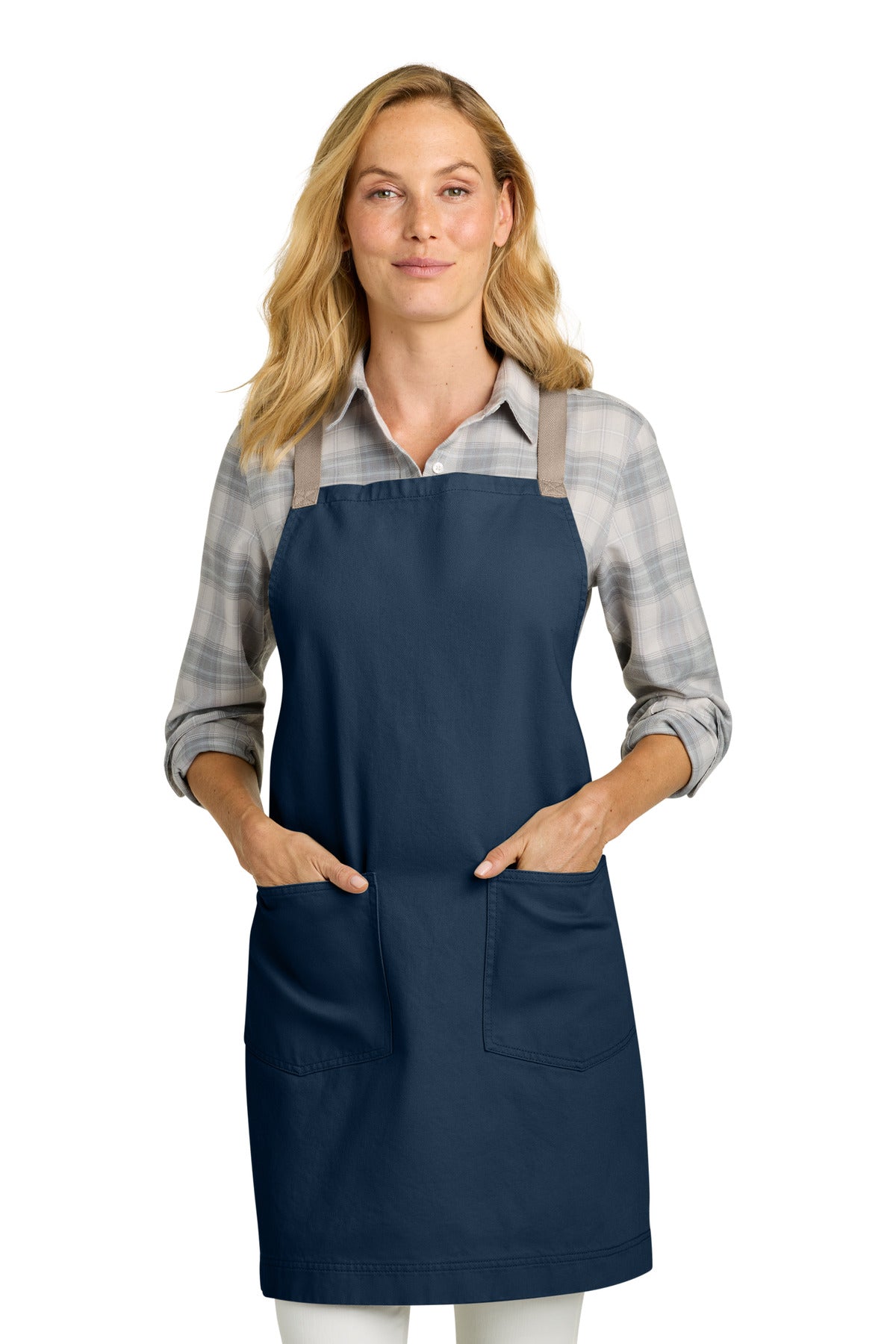 Port Authority  Signature Heavy Twill Crossback Apron A902 in River Blue Navy