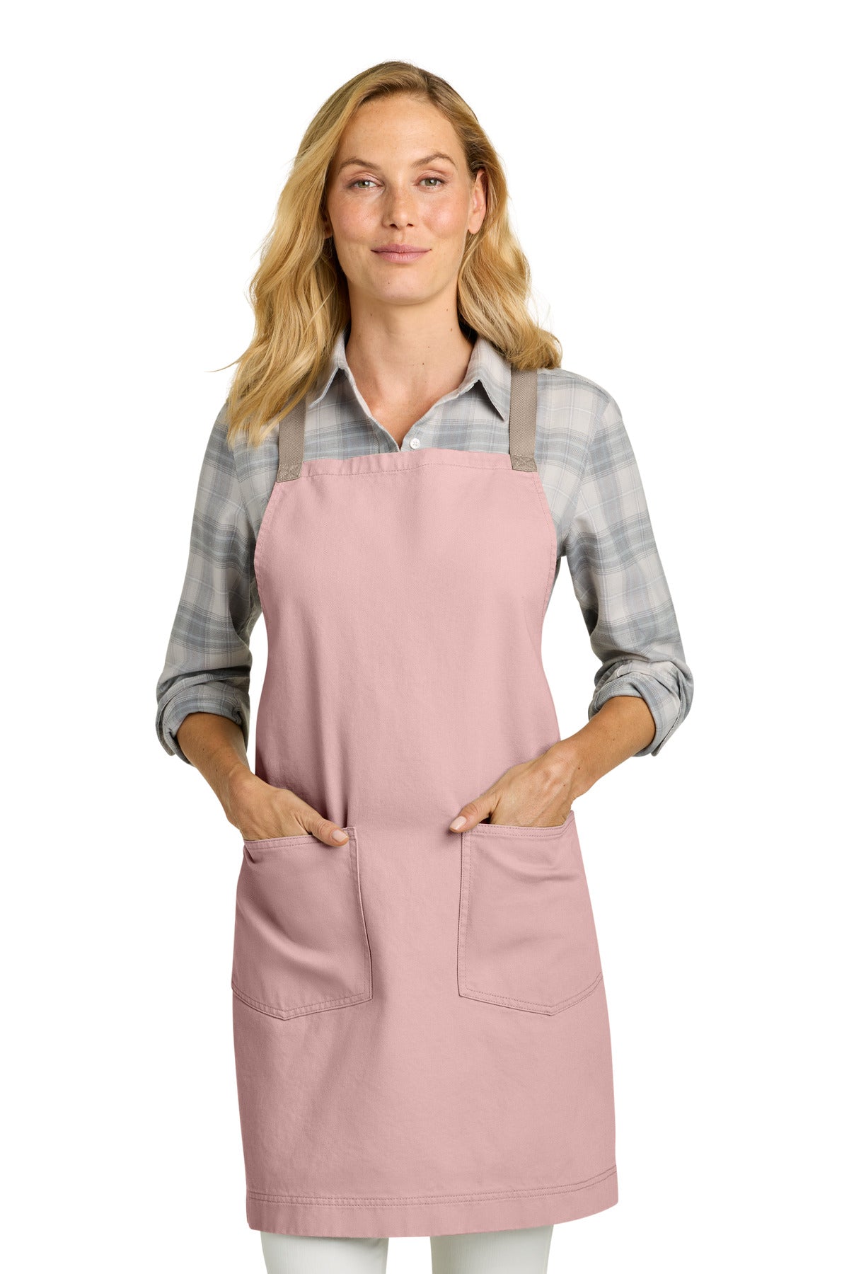 Port Authority  Signature Heavy Twill Crossback Apron A902 in Rose Quartz