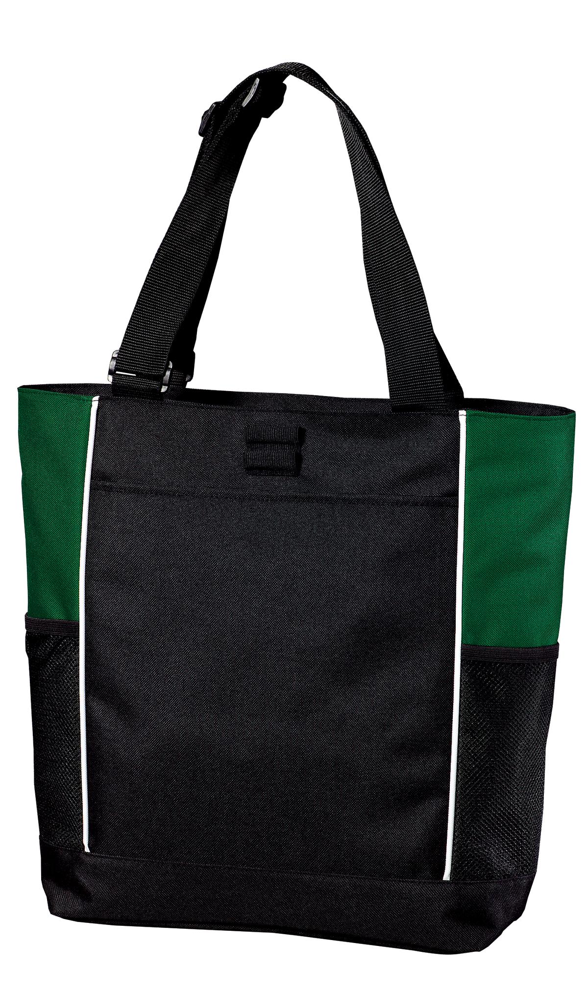 Port Authority Panel Tote.  B5160 in Black/ Hunter