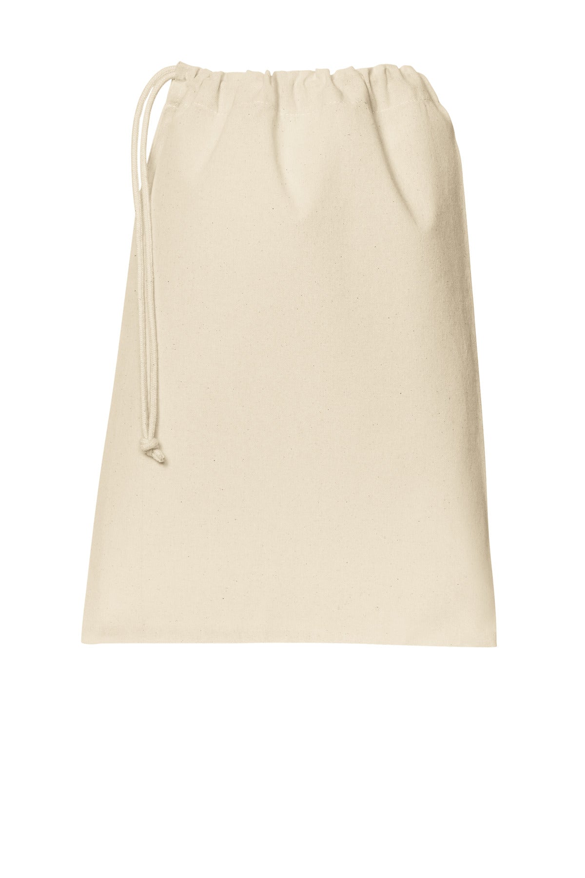Port Authority Core Cotton Drawstring Bag BG0350 in Natural