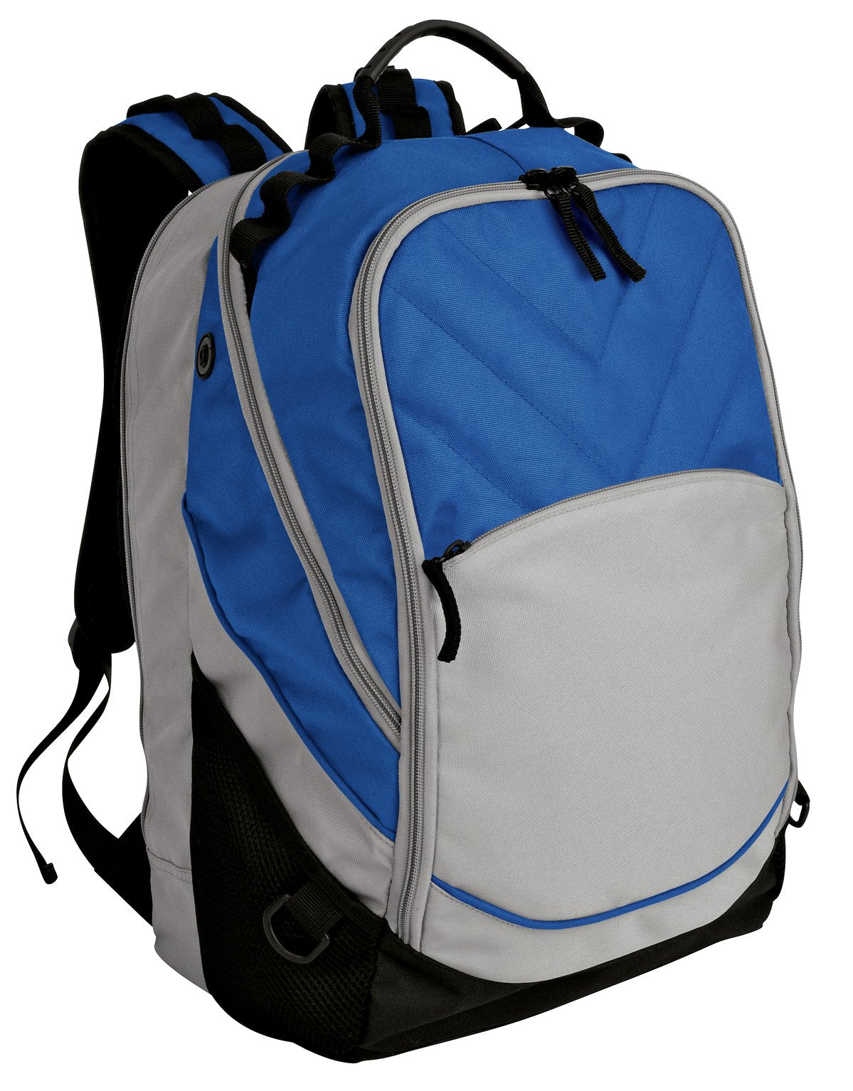 Port Authority Xcape Computer Backpack. BG100 in Royal/ Grey/ Black