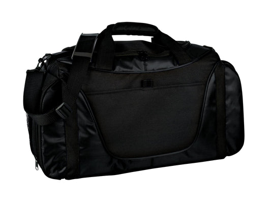 Port Authority Medium Two-Tone Duffel. BG1050 in Black/ Black