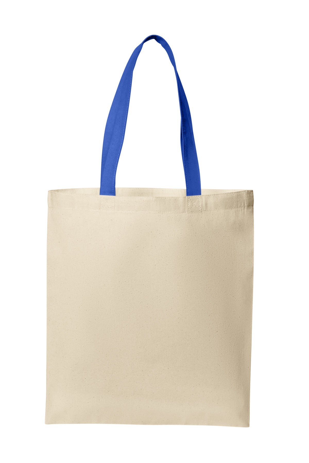 Port Authority Core Cotton Tote BG1500 in Natural/ True Royal