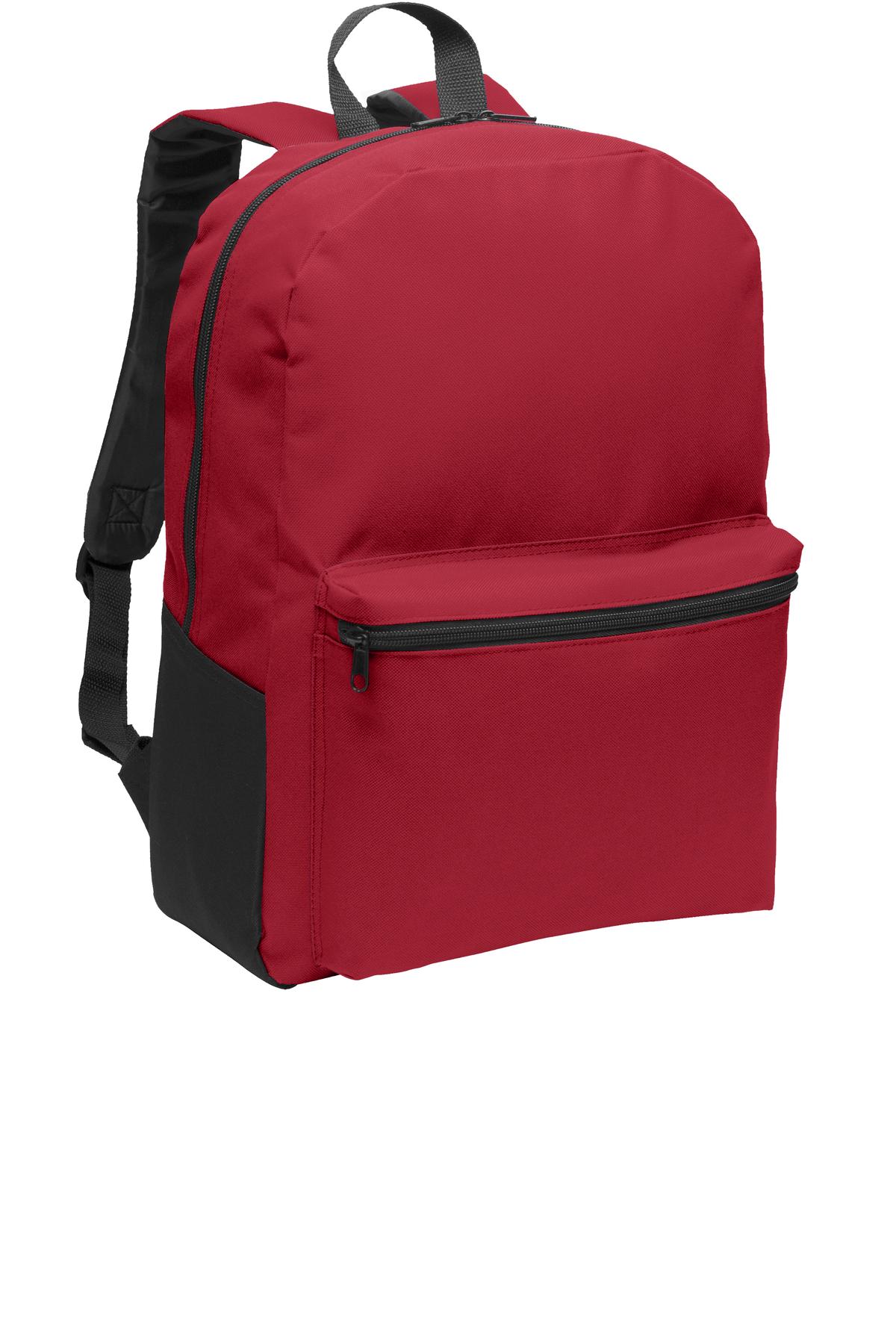 Port Authority Value Backpack. BG203 in Red