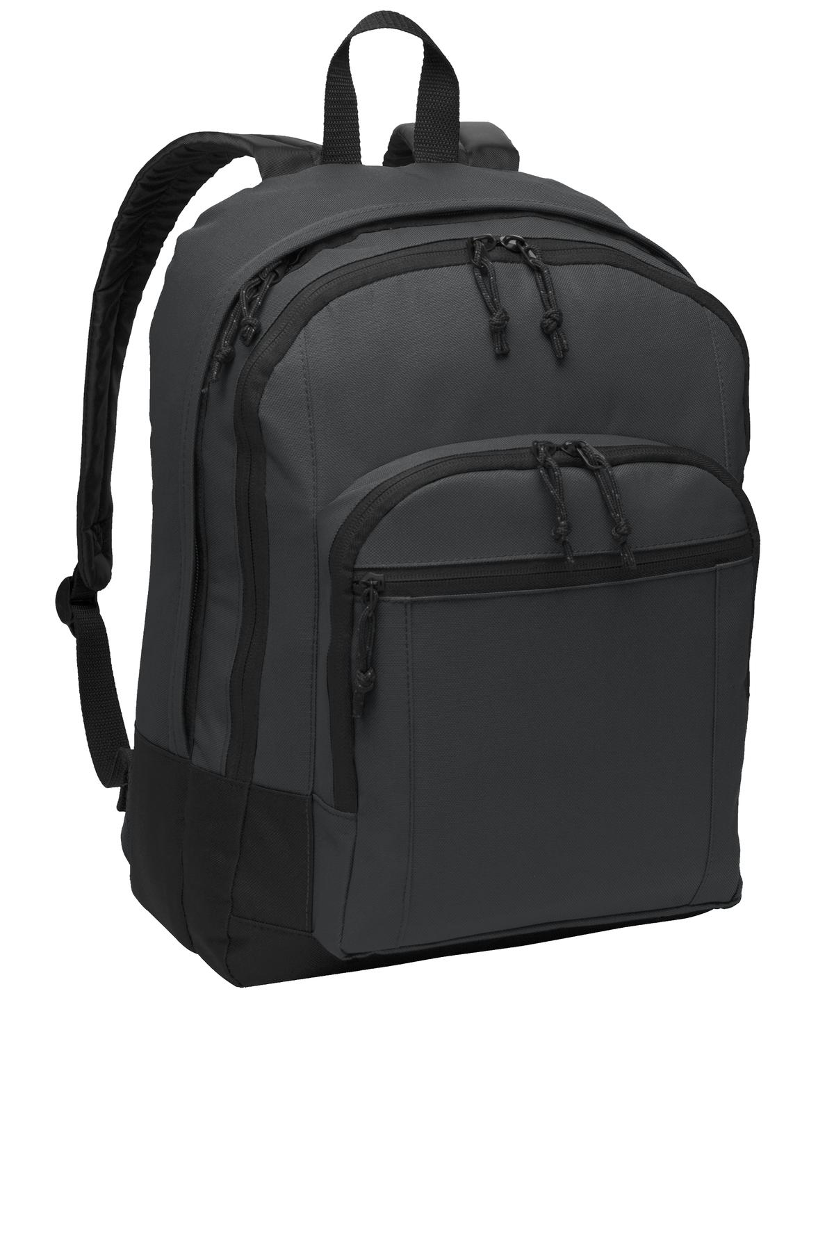 Port Authority Basic Backpack. BG204 in Dark Charcoal