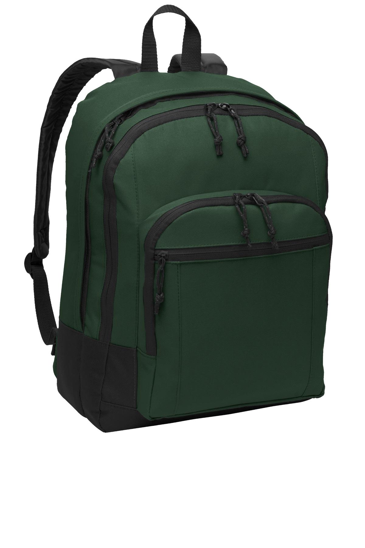 Port Authority Basic Backpack. BG204 in Forest Green