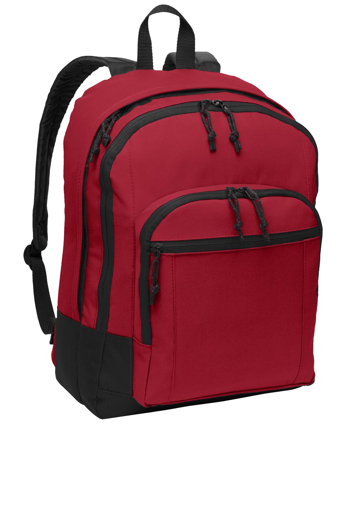 Port Authority Basic Backpack. BG204 in Red