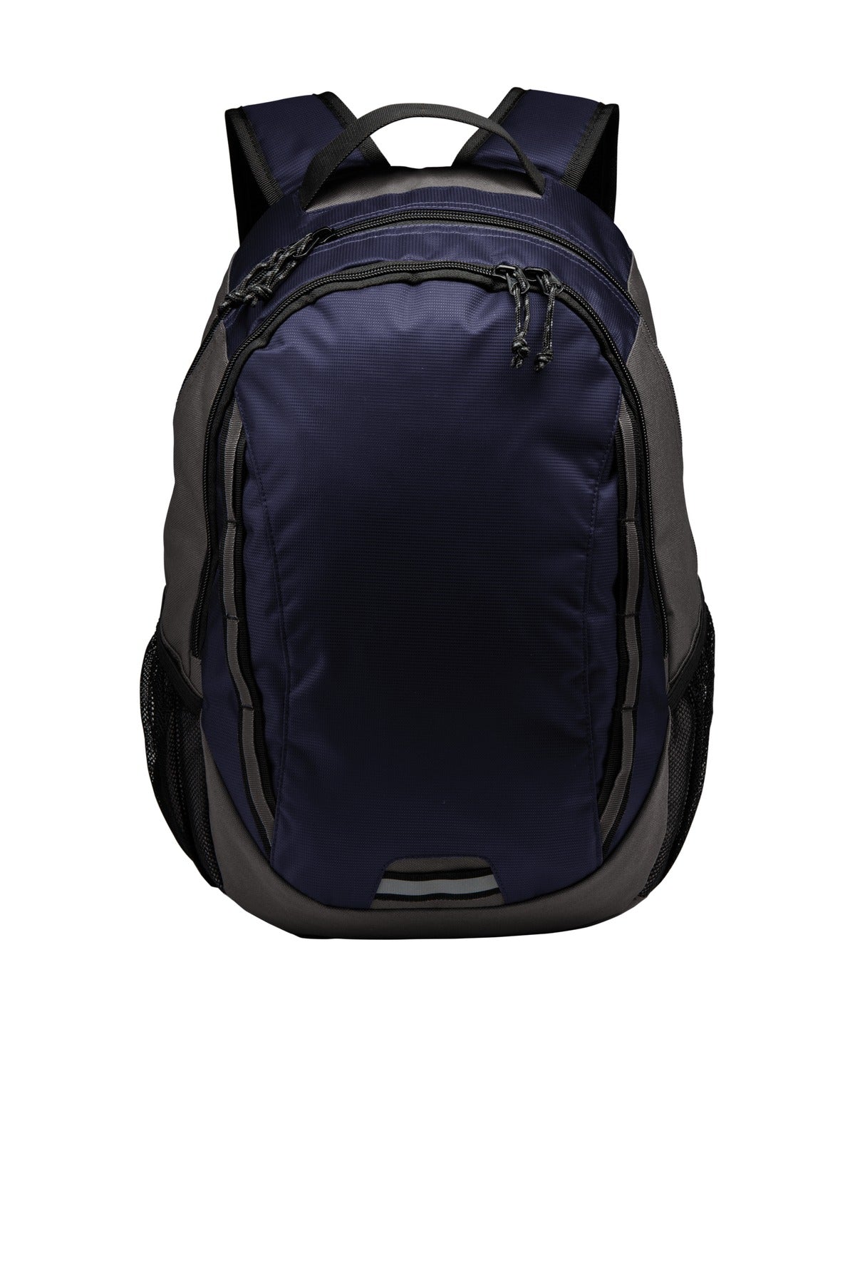 Port Authority  Ridge Backpack. BG208 in Deep Navy/ Dark Charcoal