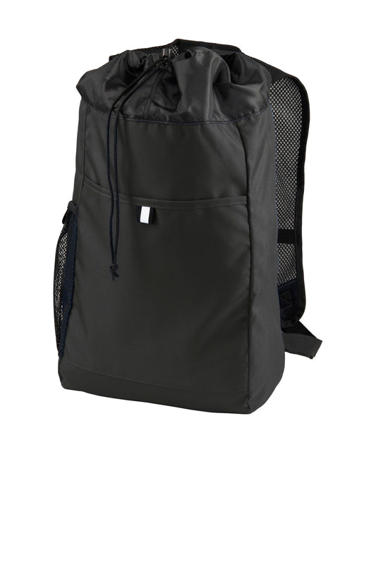 Port Authority  Hybrid Backpack. BG211 in Black/ Black