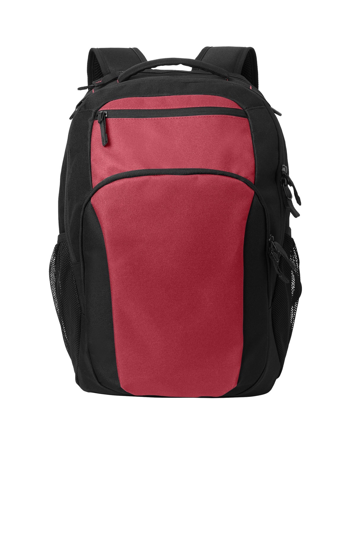 Port Authority Transport Backpack BG232 in Rich Red/ Black