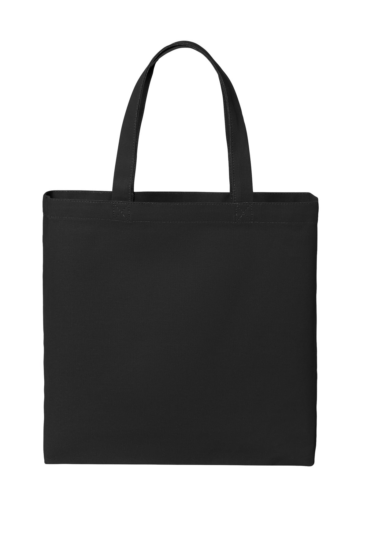Port Authority Cotton Canvas Tote BG424 in Deep Black