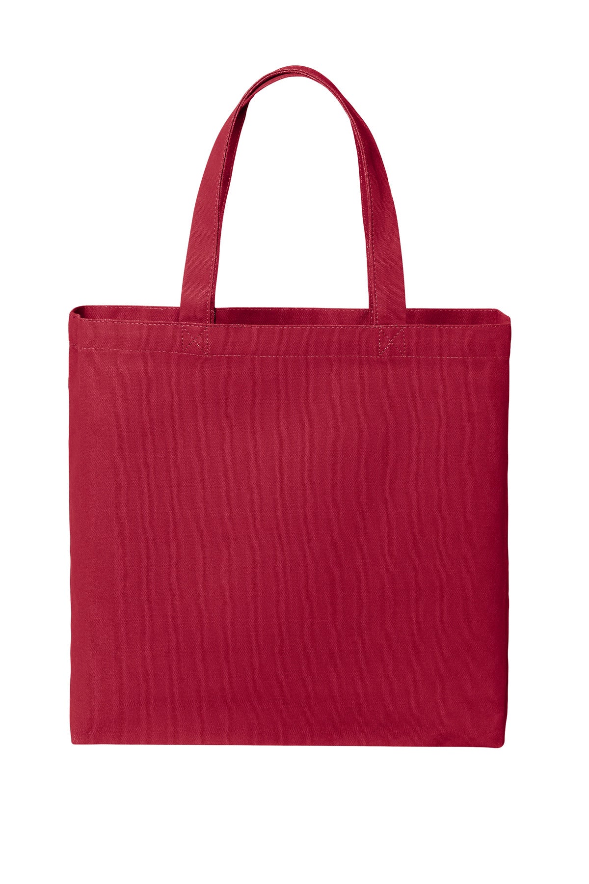 Port Authority Cotton Canvas Tote BG424 in Deep Red