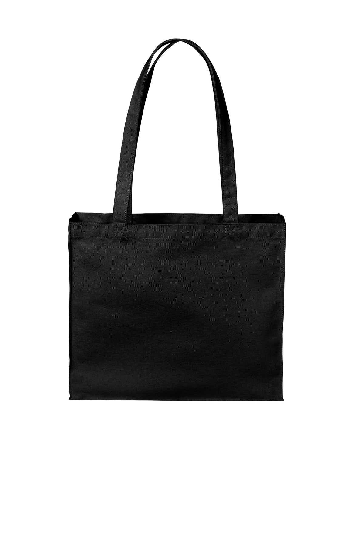 Port Authority Cotton Canvas Shopper Tote BG428 in Deep Black