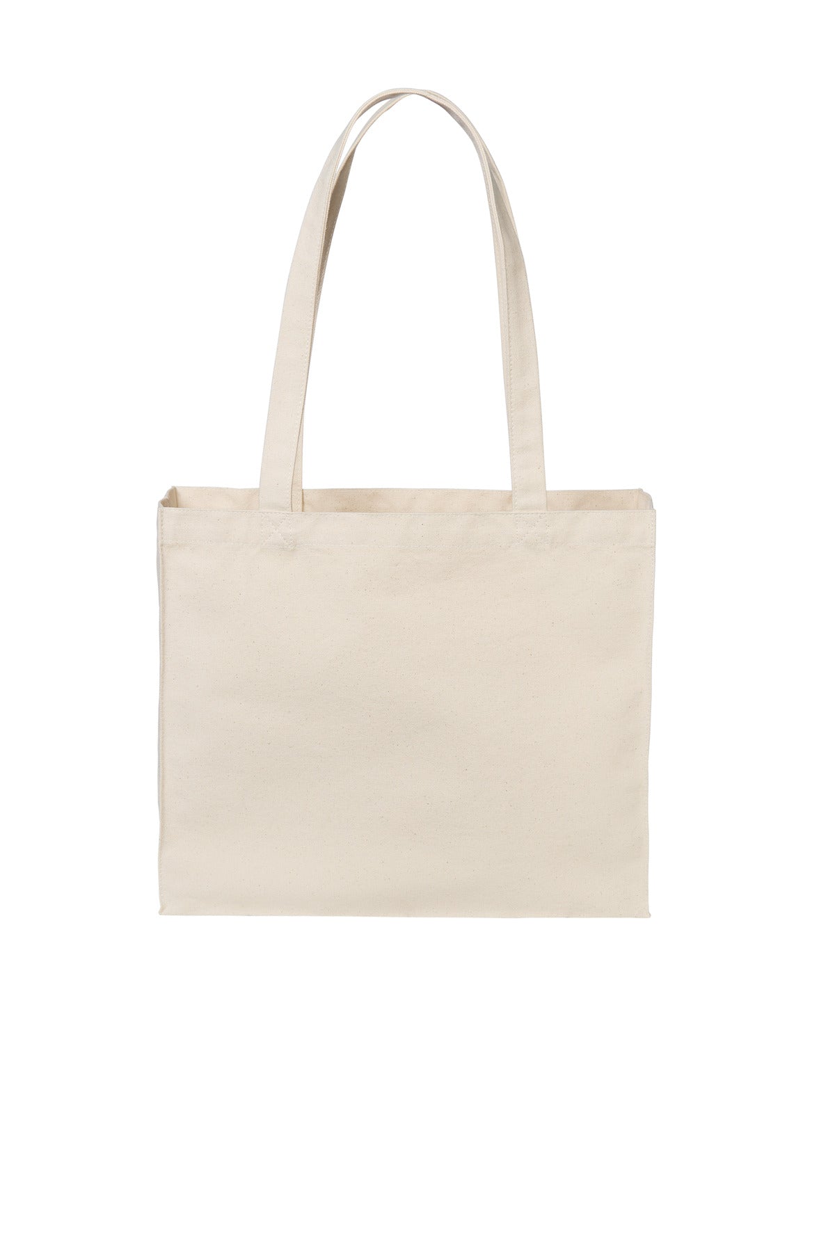 Port Authority Cotton Canvas Shopper Tote BG428 in Natural