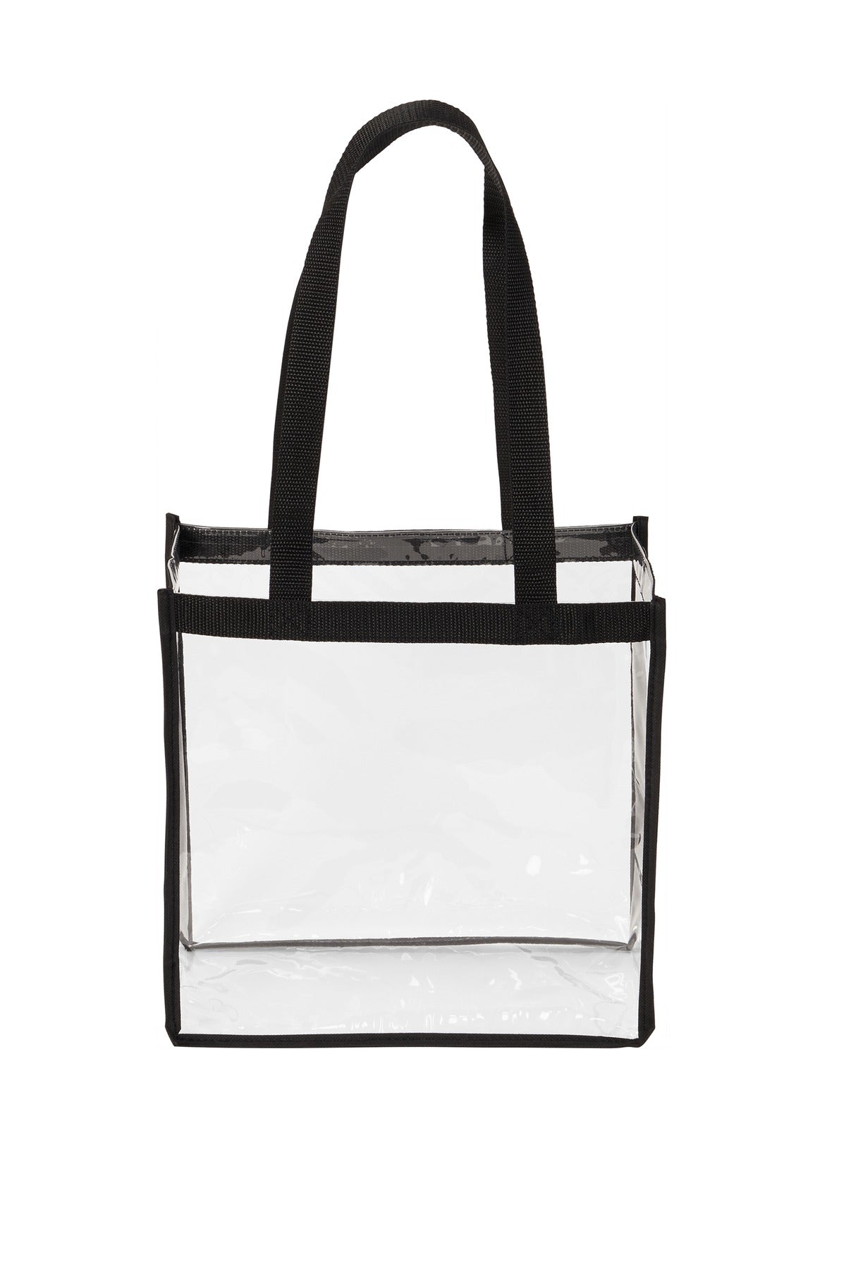 Port Authority  Clear Stadium Tote BG430 in Clear/ Black