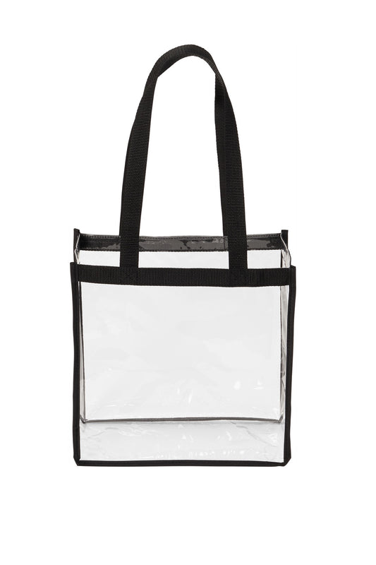 Port Authority  Clear Stadium Tote BG430 in Clear/ Black