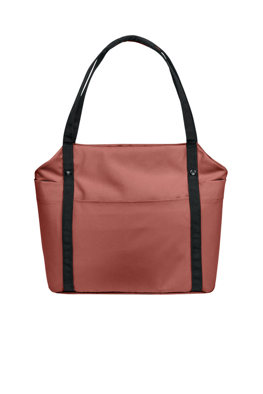 Port Authority Matte Oxford Tote BG472 in Canyon Clay