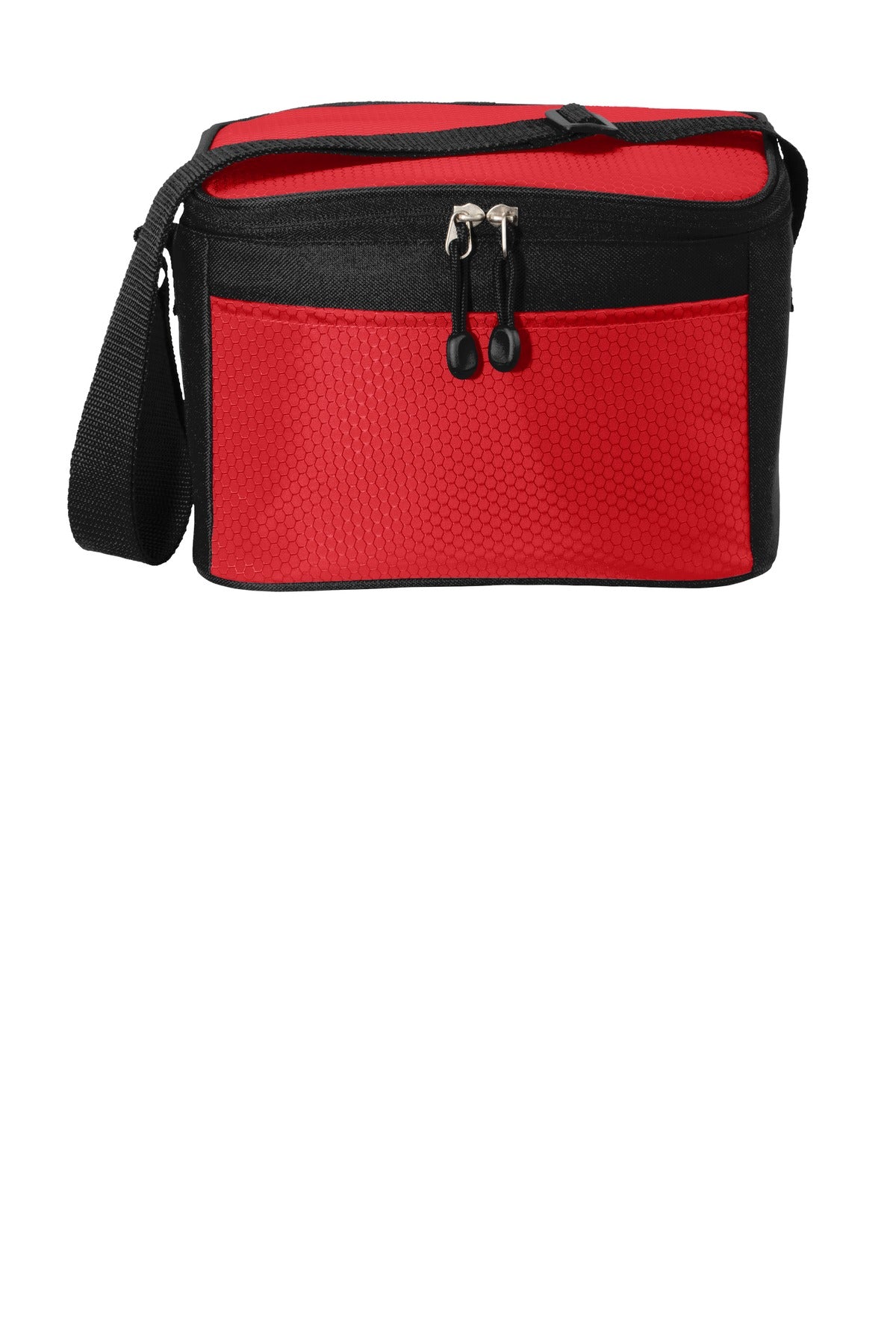 Port Authority 6-Can Cube Cooler. BG512 in Red/ Black
