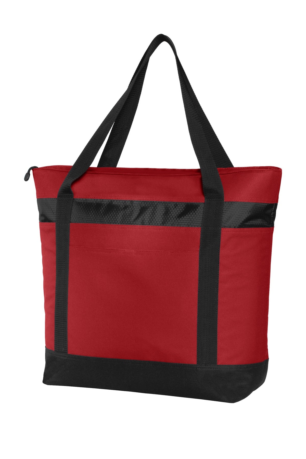 Port Authority Large Tote Cooler. BG527 in Chili Red/ Black