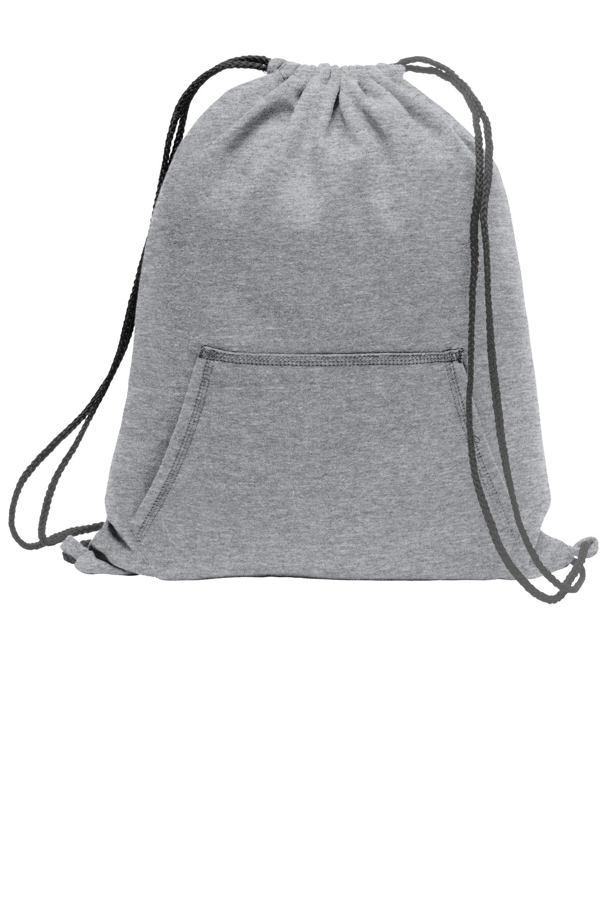 Port & Co Core Fleece Sweatshirt Cinch Pack. BG614 in Athletic Heather