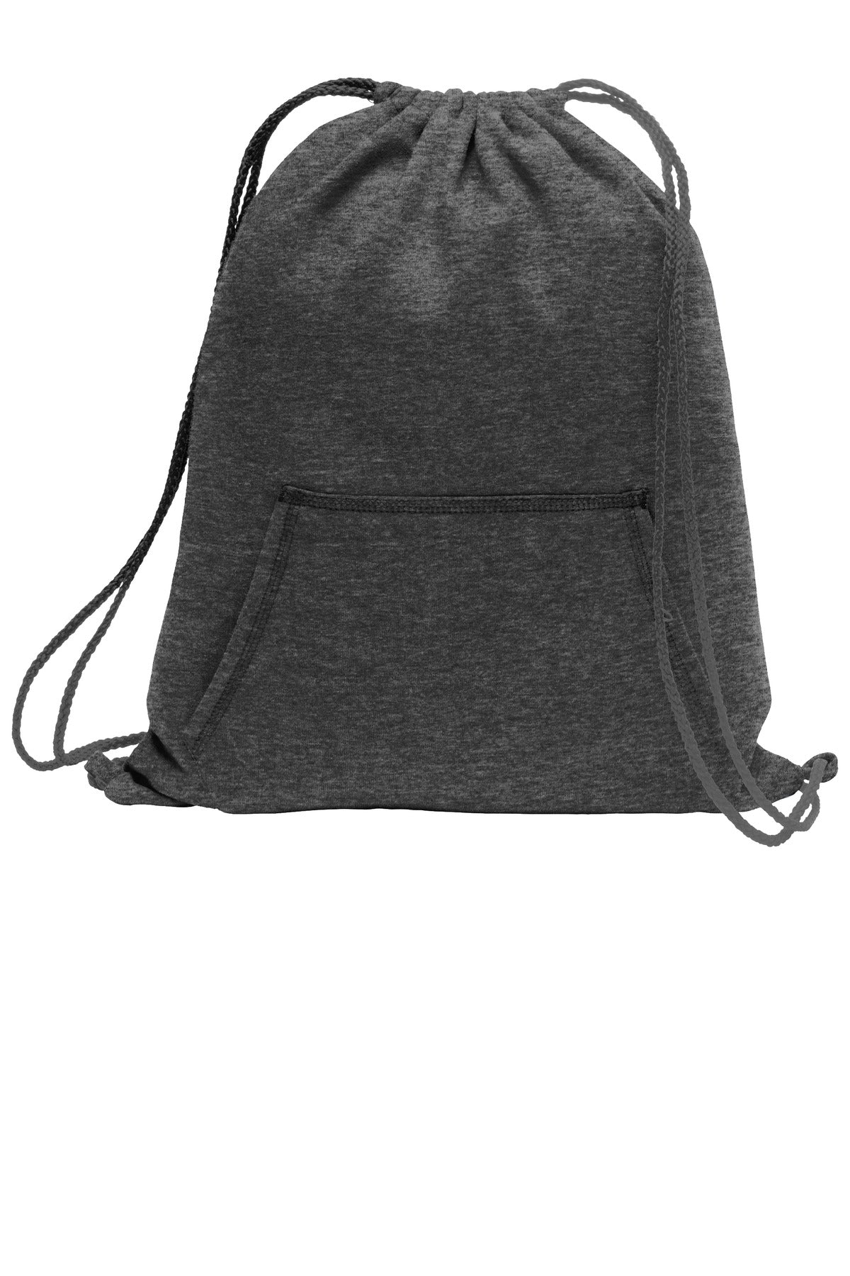 Port & Co Core Fleece Sweatshirt Cinch Pack. BG614 in Dark Heather Grey