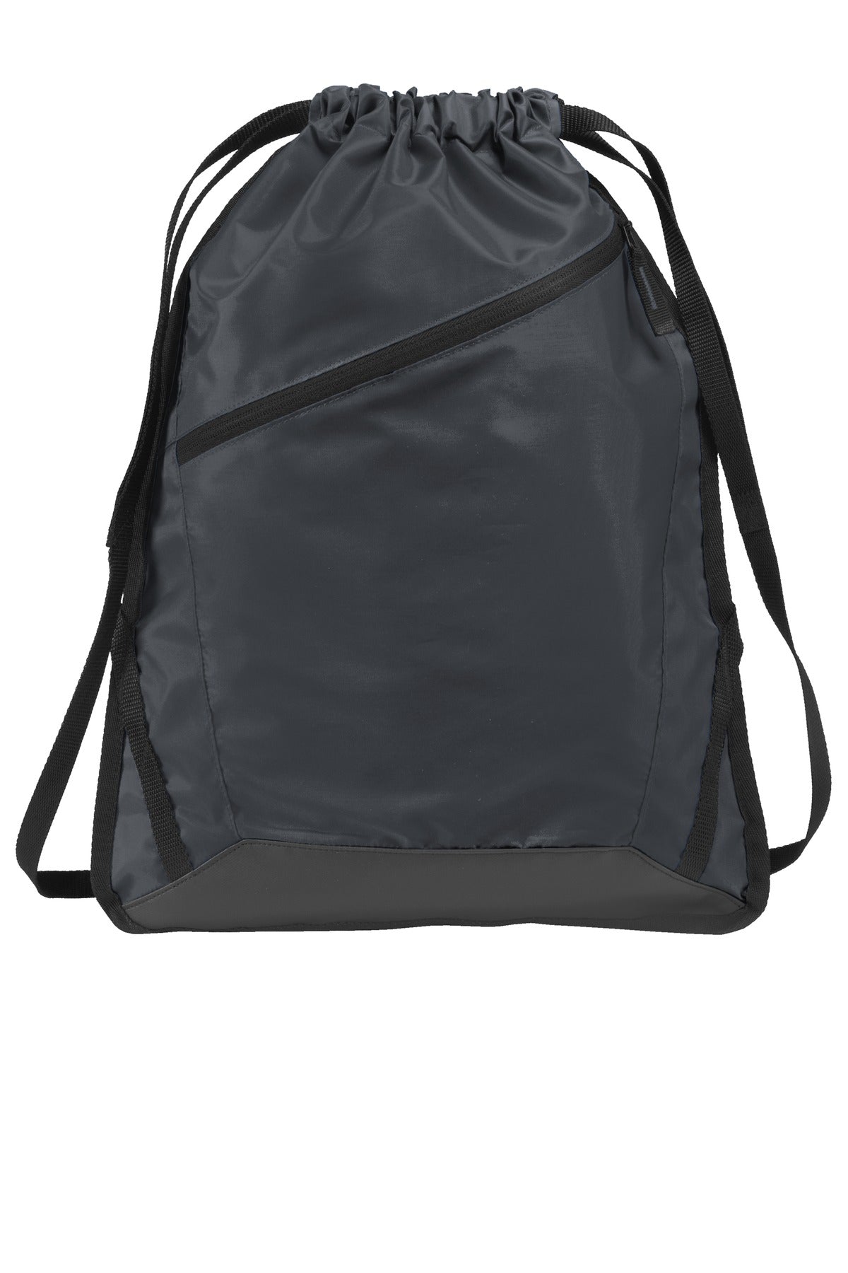Port Authority Zip-It Cinch Pack. BG616 in Graphite/ Black